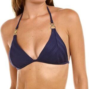 La Blanca Linea Costa Women's Halter Bikini Swimsuit Top, Indigo, 6